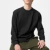 Camiseta de punto suave de felpa para hombre