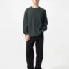 Camiseta de punto suave de felpa para hombre