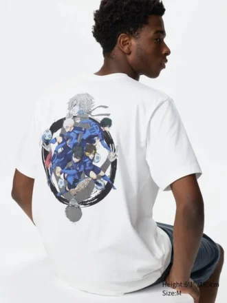 Camiseta gráfica Blue Lock Ut para hombre