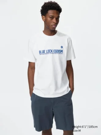 Camiseta gráfica Blue Lock Ut para hombre
