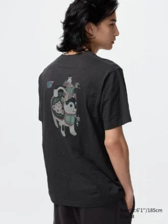 Camiseta gráfica unisex con animales Ukiyo-E UT