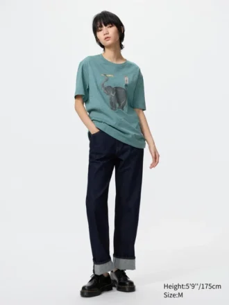 Camiseta gráfica unisex con animales Ukiyo-E UT