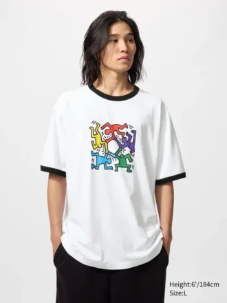 Camiseta gráfica unisex Ny Pop Art UT | Keith Haring