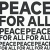 Camiseta gráfica unisex «Peace for All» | Kashiwa Sato Camiseta gráfica unisex «Peace for All» | Kashiwa Sato