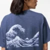 Camiseta gráfica unisex Ukiyo-E Blue UT Camiseta gráfica unisex Ukiyo-E Blue UT