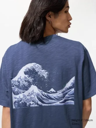 Camiseta gráfica unisex Ukiyo-E Blue UT