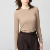 Camiseta HEATTECH de mezcla de cachemira para mujer | Extra cálida Camiseta HEATTECH de mezcla de cachemira para mujer | Extra cálida