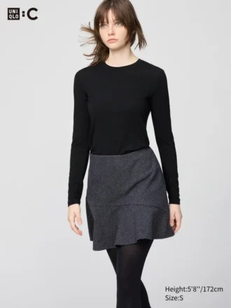 Camiseta HEATTECH de mezcla de cachemira para mujer | Extra cálida