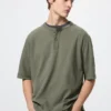 Camiseta Henley Dry Waffle para hombre Camiseta Henley Dry Waffle para hombre