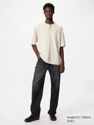 Camiseta Henley Dry Waffle para hombre