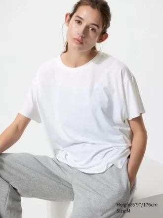 Camiseta holgada AIRism para mujer