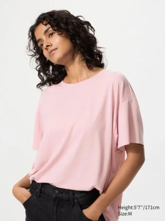 Camiseta holgada AIRism para mujer