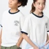 Camiseta infantil AIRism de algodón con estampado Camiseta infantil AIRism de algodón con estampado