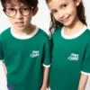 Camiseta infantil AIRism de algodón con estampado