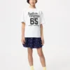 Camiseta infantil AIRism de algodón con estampado