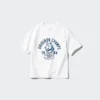 Camiseta infantil AIRism de algodón con estampado