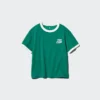 Camiseta infantil AIRism de algodón con estampado