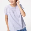 Camiseta infantil con mangas abullonadas | Bordado Camiseta infantil con mangas abullonadas | Bordado