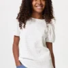Camiseta infantil con mangas abullonadas | Fruncido Camiseta infantil con mangas abullonadas | Fruncido
