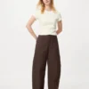 Camiseta mini de canalé para mujer