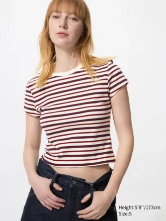 Camiseta mini para mujer | A rayas