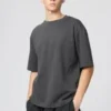Camiseta oversize unisex de algodón AIRism | Mangas cortas