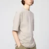 Camiseta oversize unisex de algodón AIRism | Mangas cortas