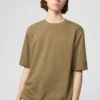 Camiseta oversize unisex de algodón AIRism | Mangas cortas