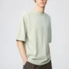 Camiseta oversize unisex de algodón AIRism | Mangas cortas
