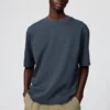 Camiseta oversize unisex de algodón AIRism | Mangas cortas