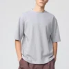 Camiseta oversize unisex de algodón AIRism | Mangas cortas