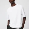 Camiseta oversize unisex de algodón AIRism | Mangas cortas