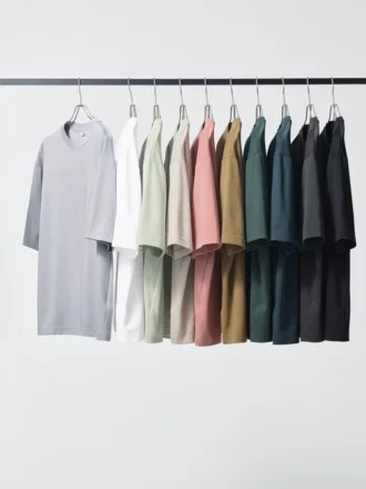 Camiseta oversize unisex de algodón AIRism | Mangas cortas