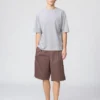 Camiseta oversize unisex de algodón AIRism | Mangas cortas