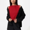 Camiseta sin mangas con cuello barco y fruncido para mujer