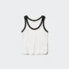 Camiseta sin mangas de mujer con canalé suave | Ringer