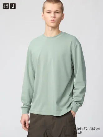 Camiseta unisex de algodón AIRism | Camisetas de manga larga