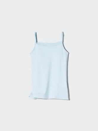 Camisola sin mangas con sujetador integrado de mezcla de algodón AIRism para niños