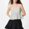 Camisola sin mangas de algodón con estampado Dobby para mujer Camisola sin mangas de algodón con estampado Dobby para mujer