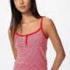 Camisola sin mangas de modal suave para mujer | Rayas