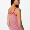 Camisola sin mangas de modal suave para mujer | Rayas