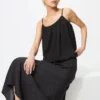 Camisola sin mangas fruncida tipo globo para mujer Camisola sin mangas fruncida tipo globo para mujer