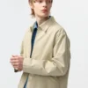 Cazadora con cremallera para hombre