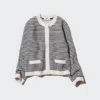 Chaqueta corta de punto para mujer | A rayas Chaqueta corta de punto para mujer | A rayas