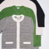 Chaqueta corta de punto para mujer | A rayas Chaqueta corta de punto para mujer | A rayas