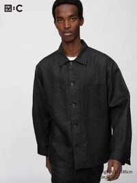 Chaqueta de camisa de Premium Linen para hombre