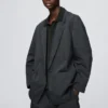 Chaqueta de corte holgado para hombre Chaqueta de corte holgado para hombre