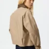 Chaqueta de pantalones cortos con cremallera para mujer