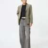 Chaqueta entallada de corte holgado para mujer