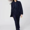 Chaqueta entallada de doble botonadura para mujer